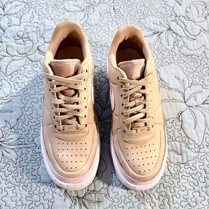 NIKE Air Force 1 Jester XX Bio Beige Pink Force Sneakers Sz 8💚